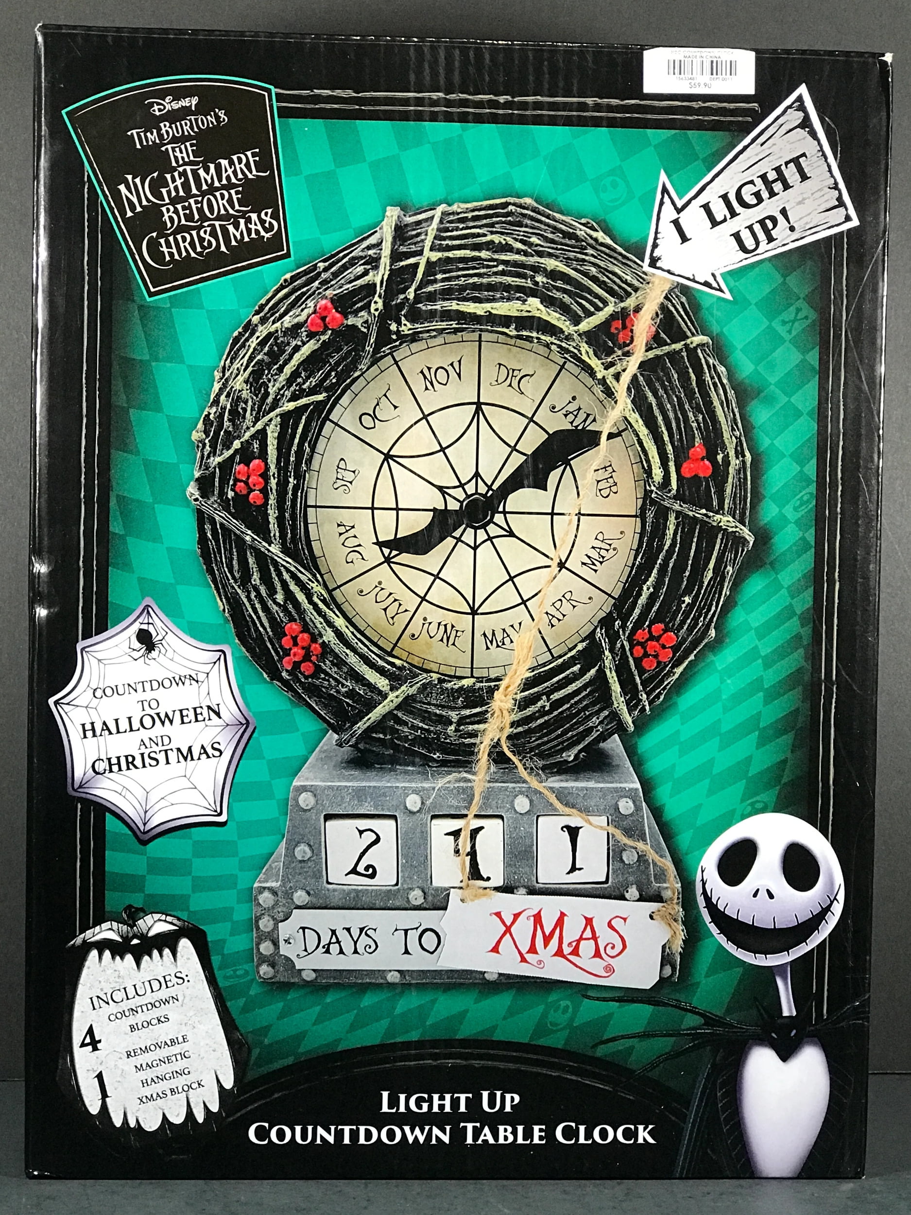 Disney The Nightmare Before Christmas LightUp Countdown Table