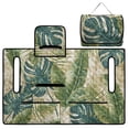 thumbnail image 5 of Whosucclay Leaves Pattern Quilted Golf Cart Seat Covers 4 Convenient Pockets Golf Cart Seat Cushion Cover, All-Season Comfortable for 2-Person Golf Carts EZGO, 5 of 9