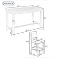 thumbnail image 7 of Euroco 5 Piece Dining Table Set  for 4, 52" Counter Height Table Set with 4 Chairs  for Small Space, 7 of 7