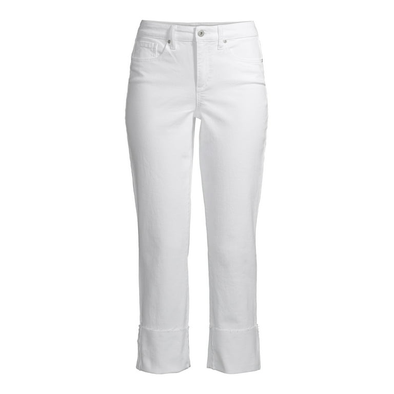 Sofia Jeans by Sofia Vergara White Veronica Destructed Cuffed