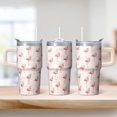 thumbnail image 2 of Flamingo Lover Tumbler with Handle 20OZ Stainless Steel Insulated Cup Gifts for Women Perfect Presents for Birthday Christmas Holidays Daily Use Picnics Trips, 2 of 6