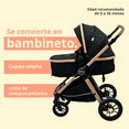thumbnail image 4 of Carriola Para Bebé Dodo Baby Aurora Bambineto Y Portabebé Negro, 4 of 10