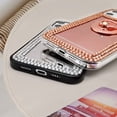 thumbnail image 6 of Compatible with iPhone 15 Mirror Bling Case with Ring Cute Glitter Diamond Rhinestone Holder Loopy Finger Grip Kickstand Stand Luxury Fashion Cover for Women Girls Silver, 6 of 7