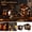 A Black, variant on Halloween Room Decor, Diy Miniature Kit, Halloween Gifts for Adults, Miniature Led Lights, 5X5X4.5 in 3D Wooden Haunted House Puzzle Set with Included Small Accent Lights, Wooden