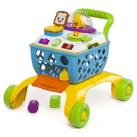 UPC: 0074451521308 | Bright Starts Giggling Gourmet 4-in-1 Shop n Cook Walker Push Toy Ages 6 months +