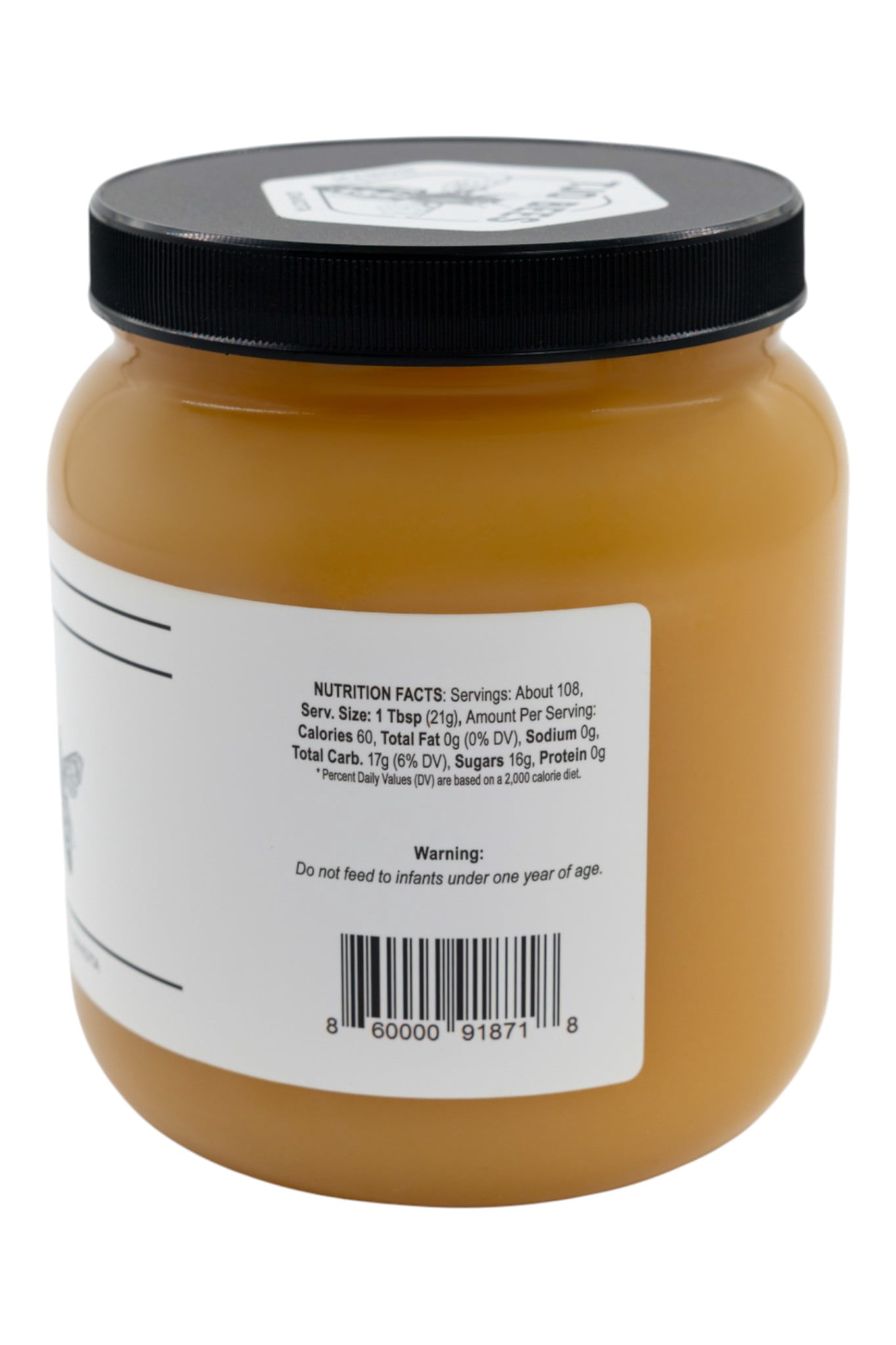TJO Bees Raw and Unfiltered Honey - 80 oz (5 lb) Jar