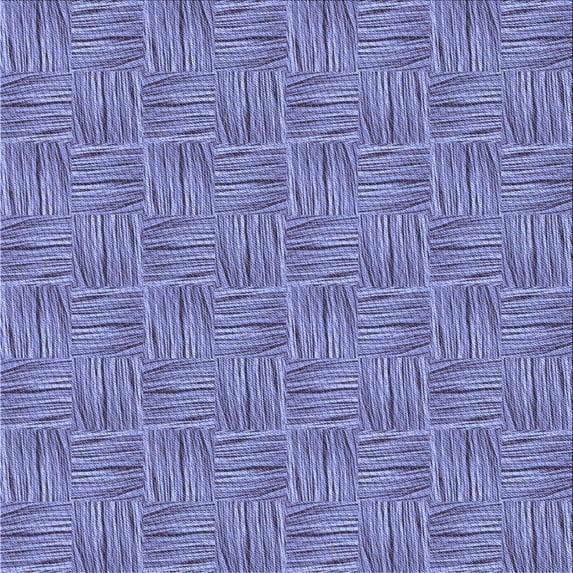 Ahgly Company Indoor Square Patterned Slate Blue Area Rugs, 6' Square