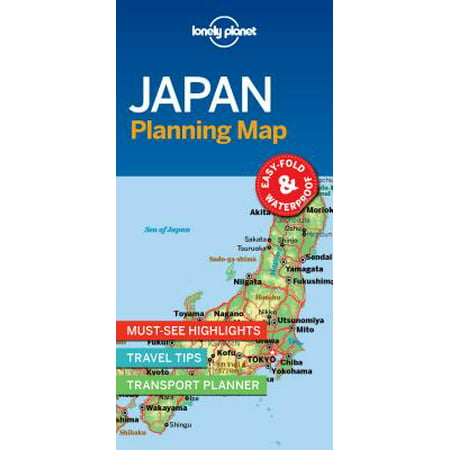 Travel guide: lonely planet japan planning map - folded map: