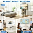 thumbnail image 7 of TAVR Furniture Floor Swivel TV Stand Mount for 32-60 inch Screen, Universal White Tall TV Stand Adjustable for Bedroom, 7 of 7