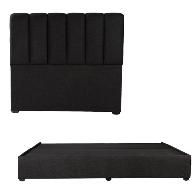 Base cama King Size DICASA Cabecera Kami Negro