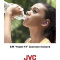 thumbnail image 4 of JVC - Gumy Sport In-Ear Headphones with Integrated Microphone and Remote Control, Black, 4 of 6