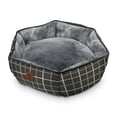 thumbnail image 2 of Show & Tail The Fuzzy Fleece Dog Bed – Soft Fleece Printed Canvas Pet Bed, 2 of 6