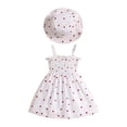 thumbnail image 3 of Busydd 3 Months-3 Years Baby Girl Dress with Hat Fashion Floral Print Sleeveless Sundress Casual Summer Cute Girls Dresses 6-9 Months, 3 of 9