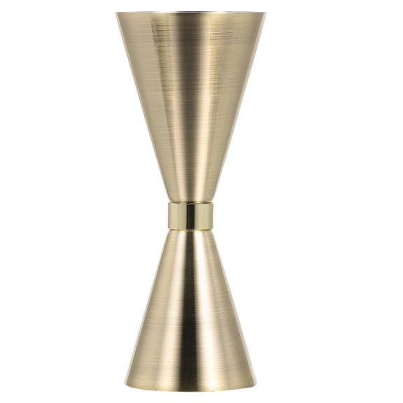 NIAIZEK Golden Bartending Jigger with Handle, 2oz and 1oz Measuring Tool for Home Bar and Professional Cocktail Mixing