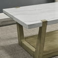thumbnail image 4 of Steve Silver Perth Modern 50" Rectangle Coffee Table, White, 4 of 7