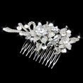 thumbnail image 4 of Miangastore Charming Bridal Hair Comb with Rhinestone and Bowknot Design for Wedding 10.5*7.5cm, 4 of 8