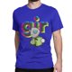 thumbnail image 1 of Camisetas de algodón para hombre y mujer con máscara de Invasor Zim, postura de poder colorida, retrato, cuello redondo, 1 of 7