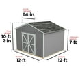 thumbnail image 7 of Handy Home Products Astoria 12 ft. x 12 ft. Wood Storage Shed (Floor Included), 7 of 7
