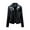 Black, variant on Leather Jackets for Women Zpanxa Women Faux Leather Moto Biker Short Coat Jacket, Plus Size Short Lightweight Motorcycle Biker Jacket, Fitted Slim Jackets Coat Yellow L