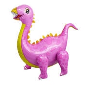Dinosaur Balloon with Moveable Legs 30”x21.5” - JUMBO Balloon (Pink)
