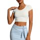 thumbnail image 3 of TaTaai Summer Workout Top for Women Quick Dry Breathable Short Sleeve Loose Fit Athletic Shirt Casual Soft Comfortable for Running Hiking Gym Yoga Gift, 3 of 5