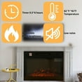 thumbnail image 5 of YouLoveIt 18"/23" Electric Fireplace Insert, Fireplace Heater, Remote Control and Timer, Adjustable Brightness Settings, Fireplace Heater for Indoor Use, 5 of 8