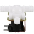 thumbnail image 2 of 2X Válvula Solenoide Eléctrica de 3/8 Pulgadas 12VDC Manguera Eléctrica Cuerpo de Plástico 12 Voltios CC para Grifos Automáticos Fuentes de Agua, Sin Presión, Blanco Y Negro, 2 of 5