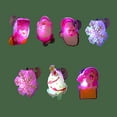 thumbnail image 5 of 50pieces Silicone Rings Party Favors with Diverse Pattern Santa Claus Design Retro Rings for Kids Christmas Presents, 5 of 9