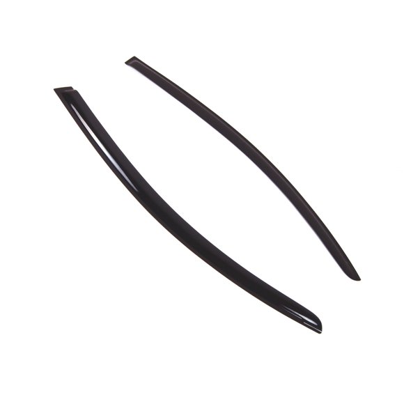 Car Window Rain Guard | Outside Mount Visors Auto Side Window Deflectors | Windows Visor Rain Shields Compatible with 2008-2013 Volvo C30 | 2 Pcs Set, WD2-755, Dark Smoke