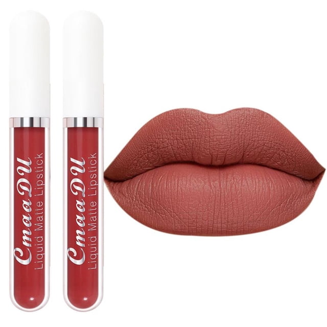 fastboy 2 Pcs Matte Ink Liquid Lipsticks Long-Lasting Lip Gloss Highly Pigmented Colors Matte Finish Lip Stain Matte Liquid