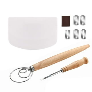 O'Creme Baker's Bread Lame Dough Scoring Tool Fixed Blade and Protective  Cover - Homemade Professional Sourdough, Baguettes and French Bread 1 