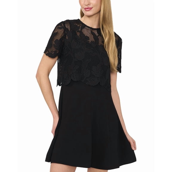 Ted Baker womens Crepe Mini Dress, 14, Black