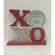 7.75'' X 6.375'' VALENTINE WOODEN XOXO TABLE DECOR