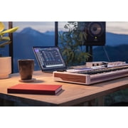 Arturia KeyLab Essential Mk3 61-Key USB MIDI Controller Keyboard, White 231531 Bundle and OnStage MDC-5 5-Ft Male-to-Male MIDI Cable