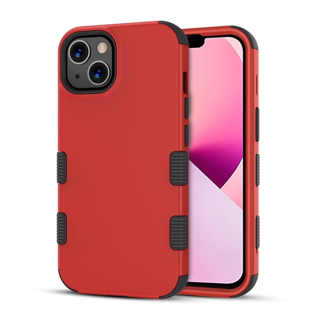 Funda MYBAT Tuff para iPhone 14 e iPhone 13 Roja MYBAT Tuff