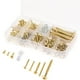thumbnail image 3 of Kit de 9 tornillos para guitarra con resortes para puente, golpeador, correa de interruptor oro, 3 of 9