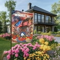 thumbnail image 3 of Nkmbld 4th of July Garden Flag, Independence Day Garden Flag Double Sided Linen Yard Banner for Outdoor Lawn Patio Decoration, 12x18 Inch, 3 of 8