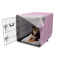 thumbnail image 2 of Stars Dog Crate Cover, Constellation Sky Astronomy Space Exploration Celestial Galaxy Zodiac Pattern, Easy to Use Pet Kennel Cover for Medium Large Dogs, 35" x 23" x 27", Pink and White, by Ambesonne, 2 of 6