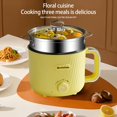 thumbnail image 2 of RYPFOEWBN Dormitory household multifunctional electric cooker, integrated non-stick liner, easy to clean, 110V US standard plug, easy to cook noodle soup and vegetables, 2 of 11