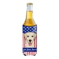 thumbnail image 2 of Caroline's Treasures BB2182MUK God Bless American Flag with Golden Retriever Michelob Ultra beverage Insulator for slim, 2 of 3