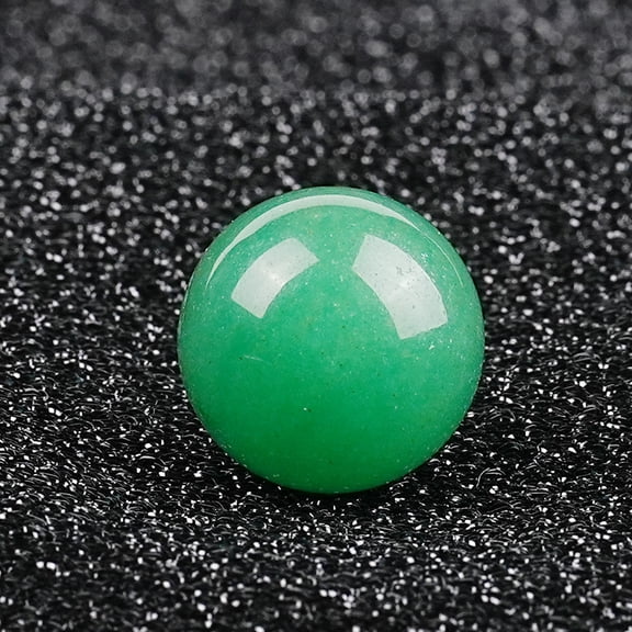Zhuge 3 Pcs 0.98 Inch Banded Quartz Crystal Sphere, Feng Shui Chakra Aura Decor for Home Desk & Collection, Green Jade