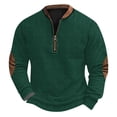 thumbnail image 2 of Blusas y camisas de manga larga con cuello redondo Sudadera con capucha de cuello redondo para hombre Jersey estampado Blusa de poliéster de manga larga para hombre, 2 of 4