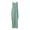 thumbnail image 5 of GILIGEGE Baggy Overalls for Women Loose Fit Wide Leg Jumpsuits with Pockets Casual Oversized Rompers Long Cargo Pants 2025 Overalls for Casual Sleeveless Suspender Jumpsuits V Neck Loose Rompers, 5 of 6