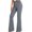 Gray-11, variant on Women's Wide Leg Pants Elegant Suit Pants Fashion Flare Pants Formal Business Office Work Pants Casual Trousers