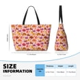thumbnail image 4 of Easygdp Happy Thanksgiving Turkey Bolsa de Viaje de Playa de Gran Capacidad, Bolsa Tote Perfecta para la Playa, Escapadas de Fin de Semana y Viajes, 4 of 7