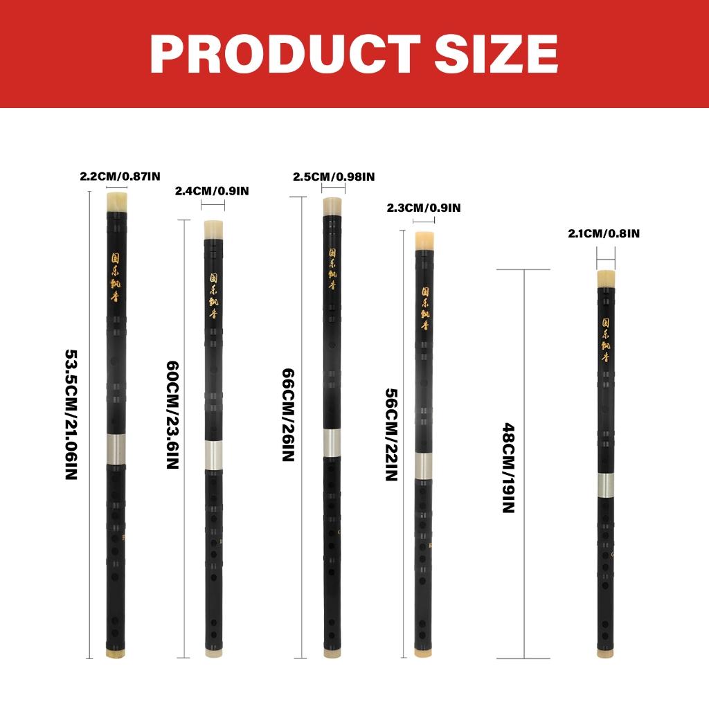 Detachable Chinese Redwoods Flute Woodwind Wood Chinese Flute Portable Flute