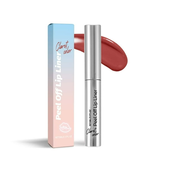 Peel Off Lip Liner - Lip Liner Stain, Long Lasting Lip Stain Peel Off, Waterproof, Moisturizes, Natural Instant Peel Off Lip Stain Color, Coffee