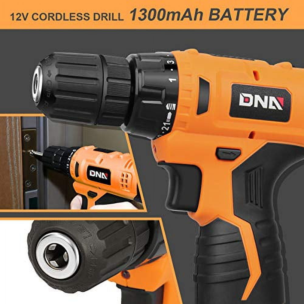 DNA Motoring 12V Lithium Power Tool Set 1300mAh, 27 Pack