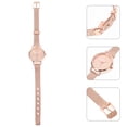 thumbnail image 2 of BRIGHTFUFU Reloj de moda para mujer Marca de lujo Correa de malla Correa Relojes de pulsera de cuarzo creativos Pulsera de mujer Reloj de pulsera Montre Femme (Rosy Gold), 2 of 7