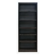 Concepts in Wood 6 Shelf Wood Bookcase, 84 inch Tall - Espresso Finish